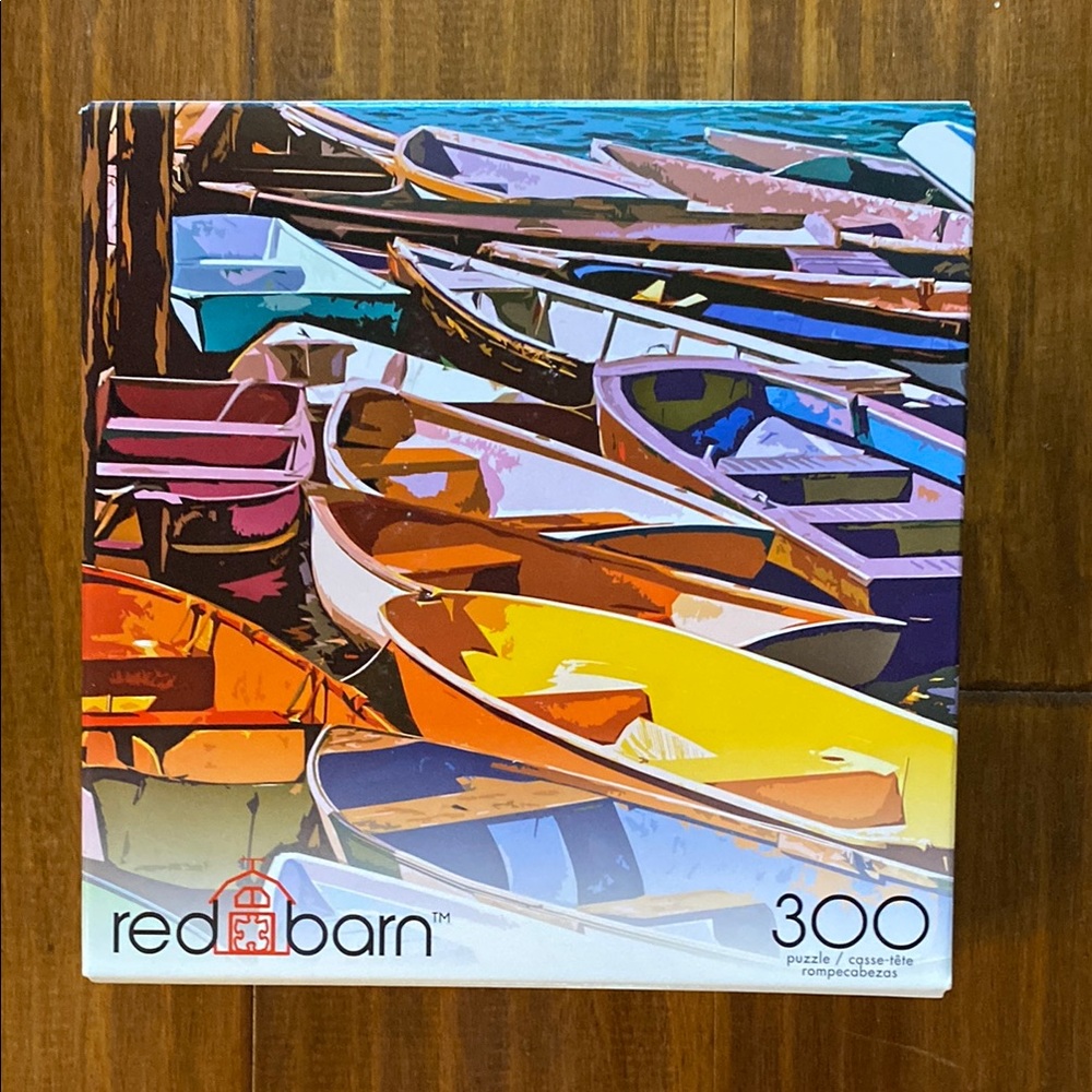 NIB Red Barn 300-Piece Puzzle with Colorful Boats